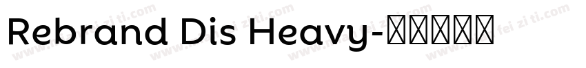 Rebrand Dis Heavy字体转换